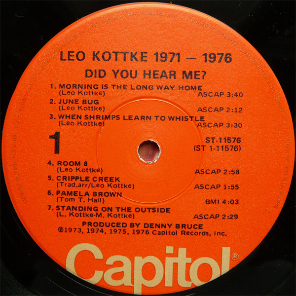 1971-1976 "Did You Hear Me?"