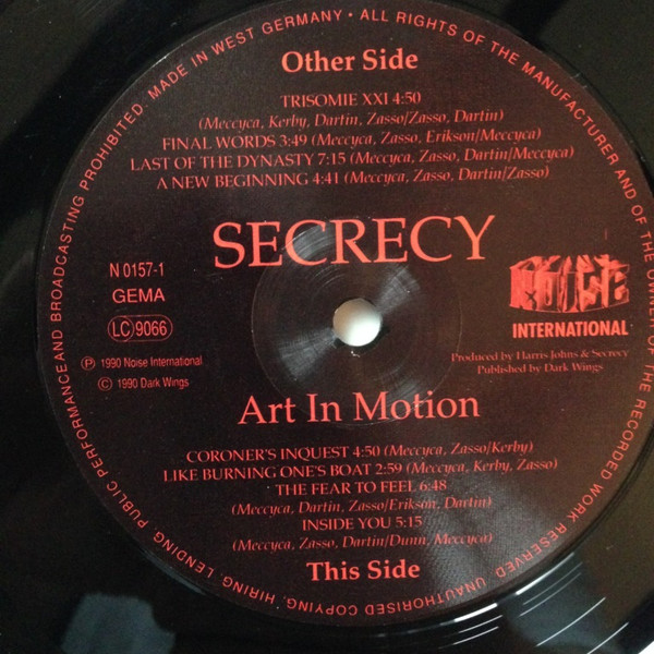 Secrecy - Art In Motion | Noise International (N 0157-1) - 3