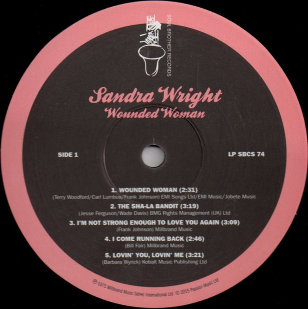 Sandra Wright - Wounded Woman | Soul Brother Records (LP SBCS 74) - 3