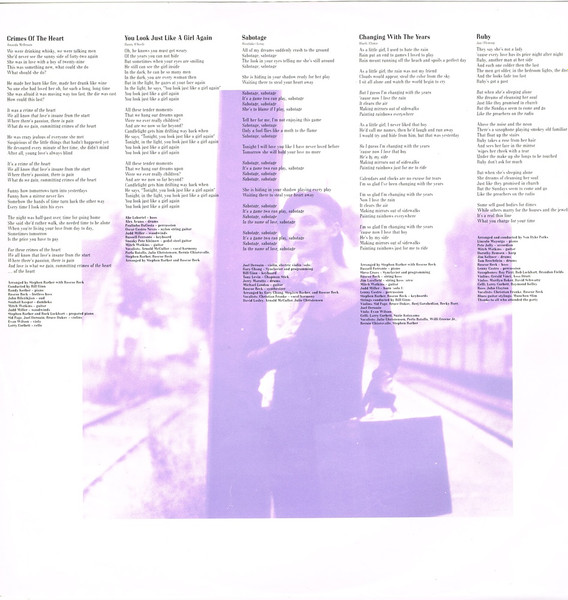 Ute Lemper - Crimes Of The Heart | CBS (465676 1) - 3