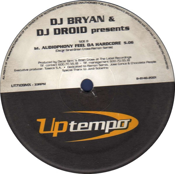 Brian Cross & DJ Droid Presents Audiophony - Audioharmony | Uptempo (UT7109MX) - 4