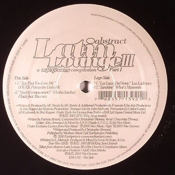 Various - Abstract Latin Lounge III Part 1 | Nite Grooves (KNG 192) - 2 Various - Abstract Latin Lounge III Part 1 | Nite Grooves (KNG 192) - 2