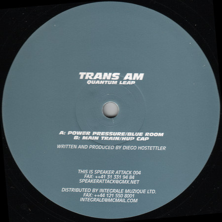 Trans Am - Quantum Leap | Speaker Attack (SPEAKER ATTACK 004) - main Trans Am - Quantum Leap | Speaker Attack (SPEAKER ATTACK 004) - main