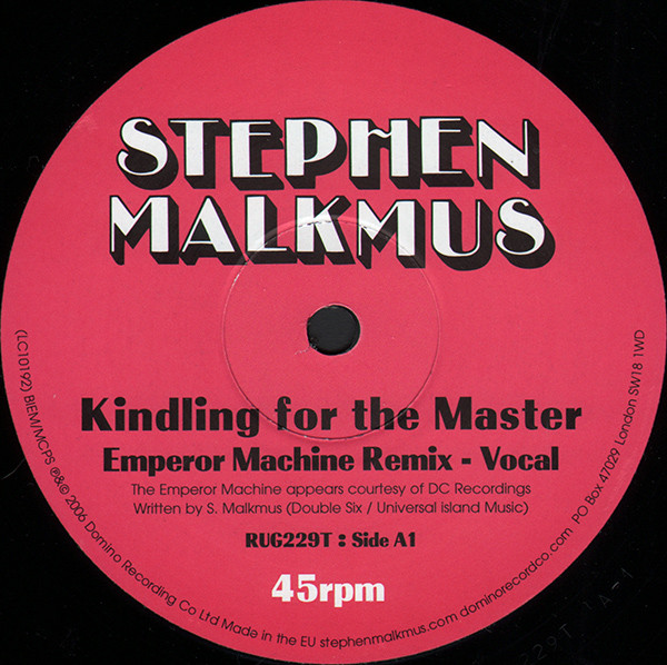 Stephen Malkmus - Kindling For The Master | Domino (RUG229T) - 3