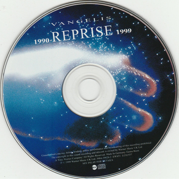 Vangelis - Reprise 1990-1999 | EastWest (3984-29828-2) - 3