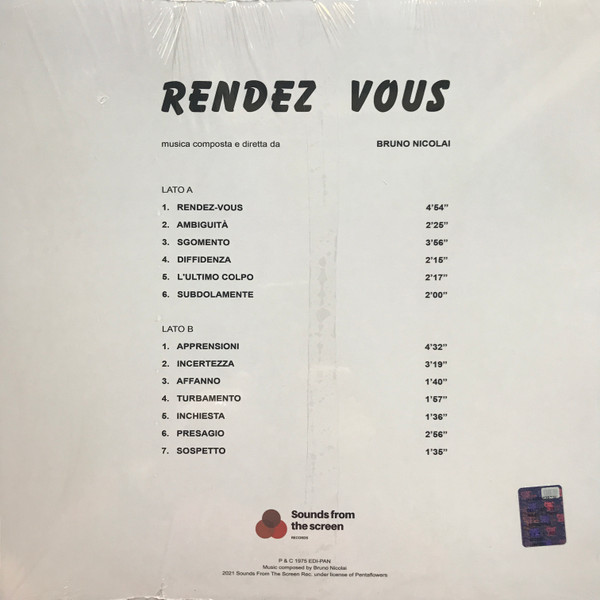 Bruno Nicolai - Rendez Vous | Sounds From The Screen (SFTS02) - 2 Bruno Nicolai - Rendez Vous | Sounds From The Screen (SFTS02) - 2