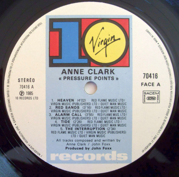 Anne Clark - Pressure Points | Virgin (70416) - 3 Anne Clark - Pressure Points | Virgin (70416) - 3