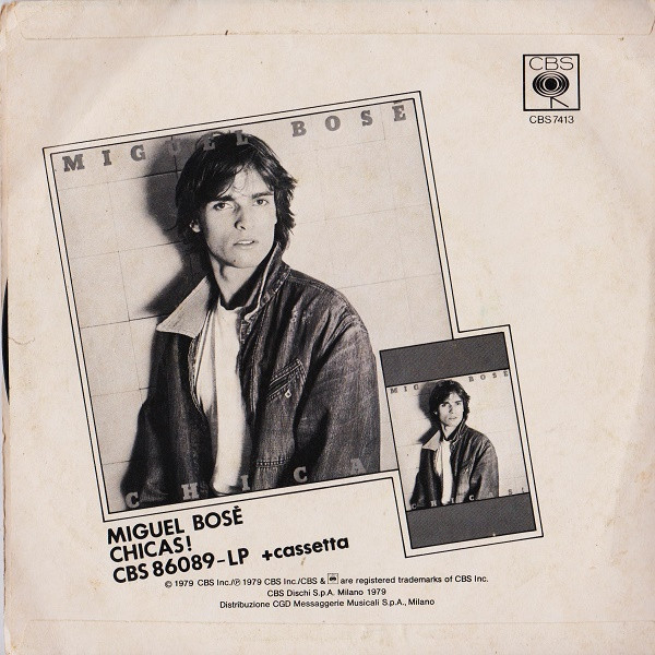 Miguel Bosé - Super Superman / Vote Johnny 23 | CBS (CBS 7413)