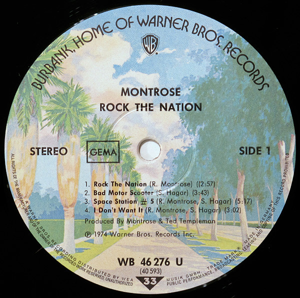 Montrose - Rock The Nation | Warner Bros. Records (WB 46 276) - 3 Montrose - Rock The Nation | Warner Bros. Records (WB 46 276) - 3