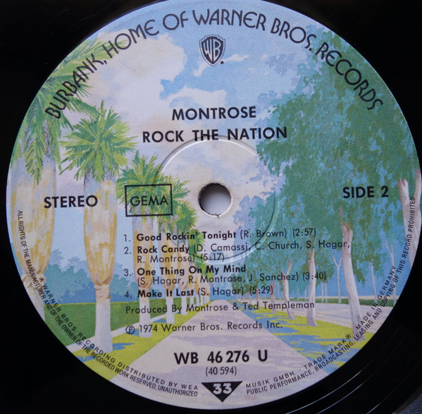 Montrose - Rock The Nation | Warner Bros. Records (WB 46 276) - 4 Montrose - Rock The Nation | Warner Bros. Records (WB 46 276) - 4