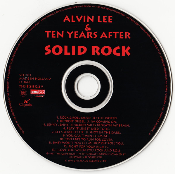 Alvin Lee & Ten Years After - Solid Rock | Chrysalis (7243 8 21312 2 9) - 3 Alvin Lee & Ten Years After - Solid Rock | Chrysalis (7243 8 21312 2 9) - 3