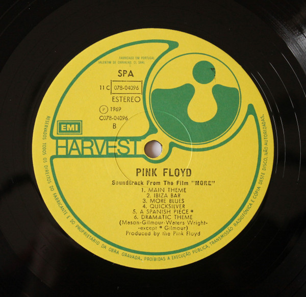 Pink Floyd - Soundtrack From The Film "More" | Harvest (11C 080-04096) - 4
