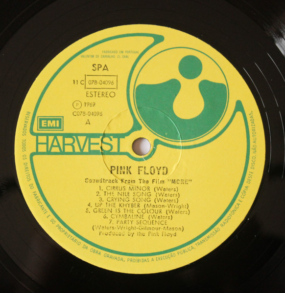 Pink Floyd - Soundtrack From The Film "More" | Harvest (11C 080-04096) - 3
