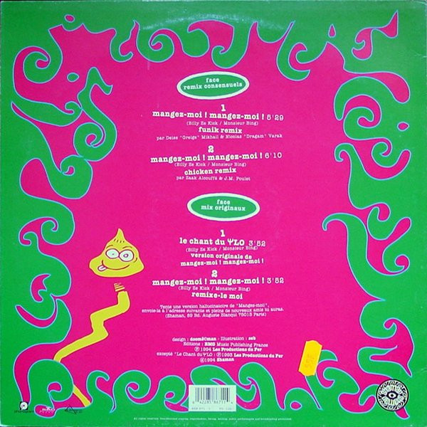 Billy Ze Kick Et Les Gamins En Folie - Mangez-Moi ! Mangez-Moi! (Remix) | Shaman (858 671-1) - 2