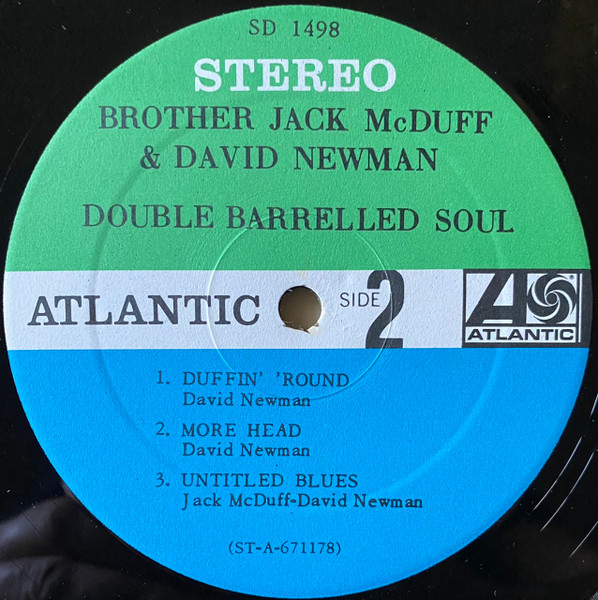 Brother Jack McDuff & David "Fathead" Newman - Double Barrelled Soul | Atlantic (SD 1498) - 4 Brother Jack McDuff & David "Fathead" Newman - Double Barrelled Soul | Atlantic (SD 1498) - 4