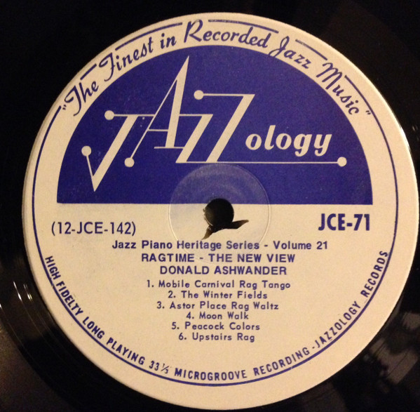 Donald Ashwander - Ragtime: A New View | Jazzology (JCE-71) - 4 Donald Ashwander - Ragtime: A New View | Jazzology (JCE-71) - 4