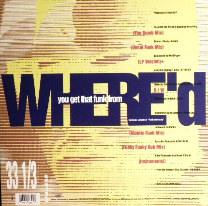 Schoolly D - Where'd You Get That Funk From | Capitol Records (V-15739) - 2