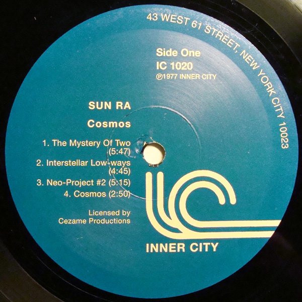 Sun Ra - Cosmos | Inner City Records (IC 1020) - 3 Sun Ra - Cosmos | Inner City Records (IC 1020) - 3