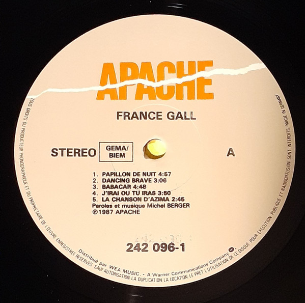 France Gall - Babacar | Apache (242 096-1) - 4 France Gall - Babacar | Apache (242 096-1) - 4