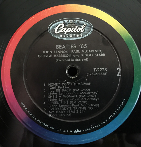 The Beatles - Beatles '65 | Capitol Records (T-2228) - 4 The Beatles - Beatles '65 | Capitol Records (T-2228) - 4