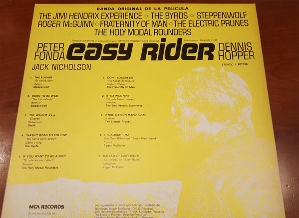 Various - Easy Rider (Banda Sonora Original De La Película) | MCA Records (I-201.310) - 2