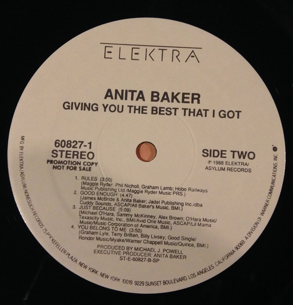 Anita Baker - Giving You The Best That I Got | Elektra (60827-1) - 4 Anita Baker - Giving You The Best That I Got | Elektra (60827-1) - 4