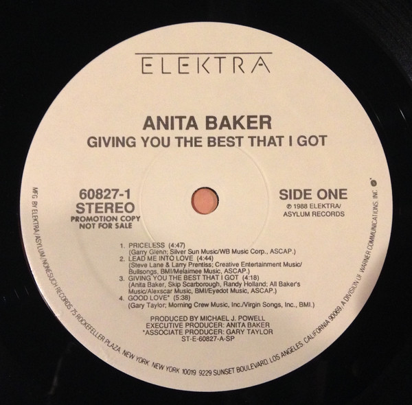 Anita Baker - Giving You The Best That I Got | Elektra (60827-1) - 3 Anita Baker - Giving You The Best That I Got | Elektra (60827-1) - 3