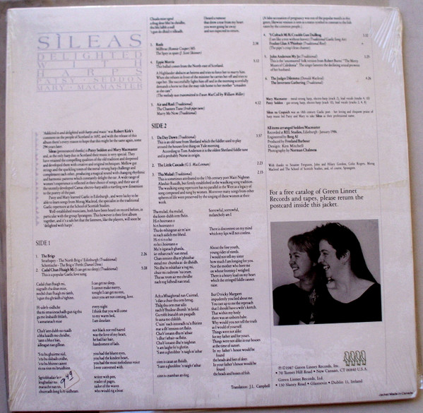 Sìleas - Delighted With Harps | Green Linnet (SIF 3039) - 2