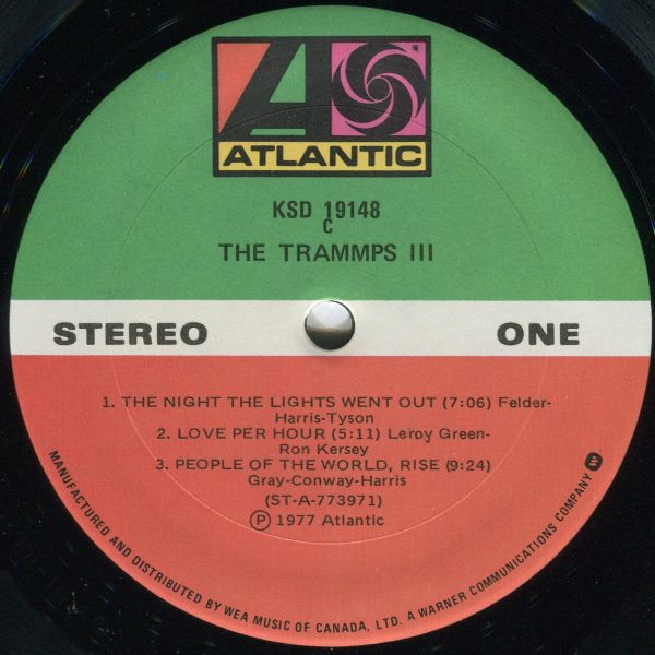 The Trammps - The Trammps III [Vinyl] | Atlantic (KSD 19148) - 2