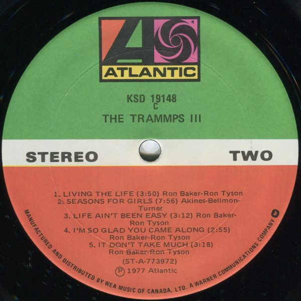 The Trammps - The Trammps III [Vinyl] | Atlantic (KSD 19148) - 3