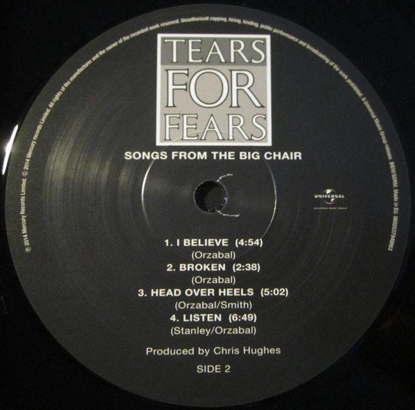 Tears For Fears - Songs From The Big Chair | Mercury (3794995) - 4