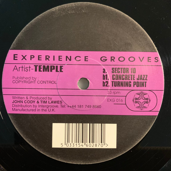 Temple - Sector 10 | Experience Grooves (EXG 016) - 2