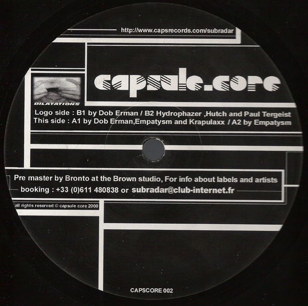 Various - Dilatations | Capsule Core (CAPSCORE 002)