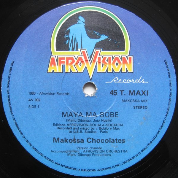 Manu Dibango - Maya Ma Bobe - Makossa Mix | AfroVision Records (AV 002) - 3