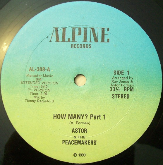 Astor & The Peacemakers - How Many? | Alpine Records (AL-308) - main Astor & The Peacemakers - How Many? | Alpine Records (AL-308) - main