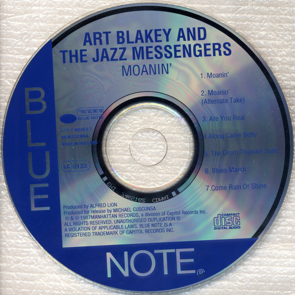 Art Blakey & The Jazz Messengers - Moanin' | Blue Note (0777 7 46516 2 2) - 3