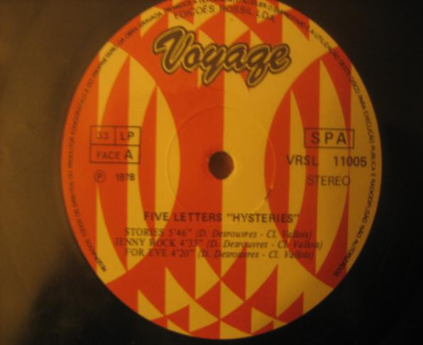 Five Letters - Hysteries | Voyage (VRSL-11005) - 2