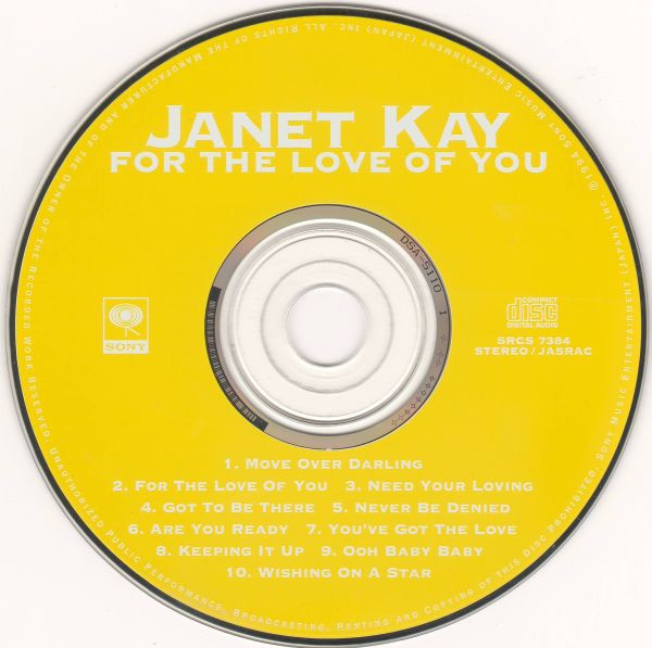 Janet Kay - For The Love Of You | Sony (SRCS 7384) - 3