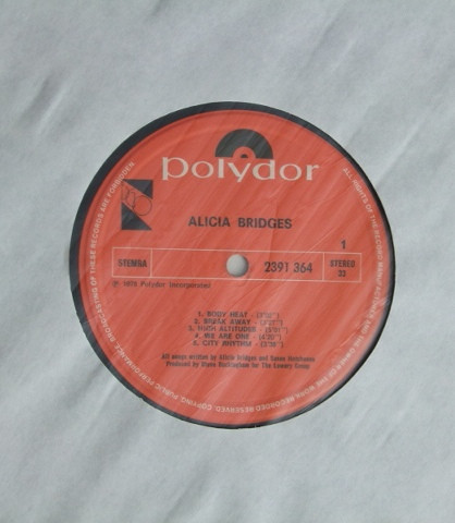 Alicia Bridges - Alicia Bridges | Polydor (2391 364) - 3