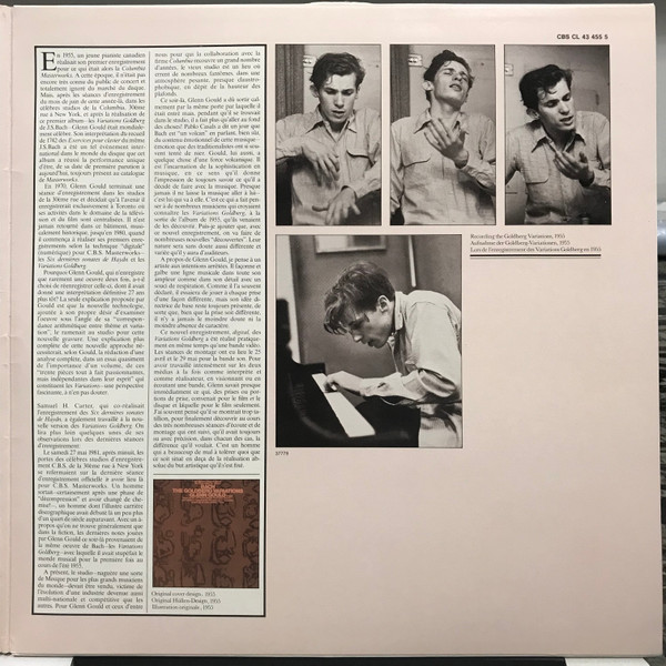 Johann Sebastian Bach - Glenn Gould - The Goldberg Variations | CBS Masterworks (CBS CL 43 455 5) - 3 Johann Sebastian Bach - Glenn Gould - The Goldberg Variations | CBS Masterworks (CBS CL 43 455 5) - 3