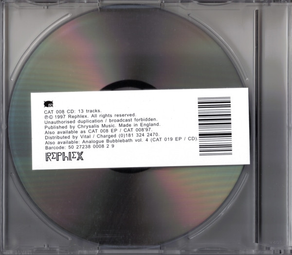 Aphex Twin - AFX In His Third Analogue Bubblebath | Rephlex (CAT 008 CD) - 2