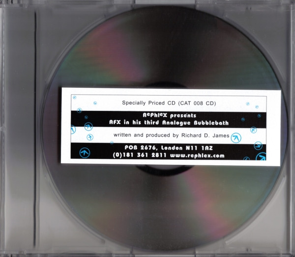 Aphex Twin - AFX In His Third Analogue Bubblebath | Rephlex (CAT 008 CD)