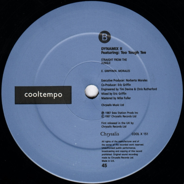 Dynamix II Featuring Too Tough Tee - Just Give The DJ A Break | Cooltempo (COOL X 151) - 3