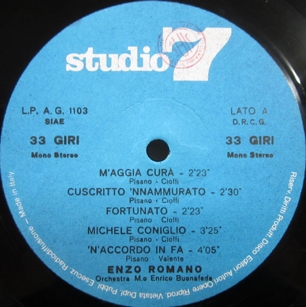 Enzo Romano - Macchiette Napoletane | Studio 7, Napoli (LPAG 1103) - 3