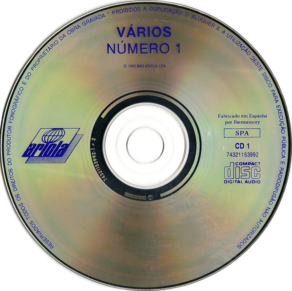 Various - Número Um - N1 | Ariola (74321153992) - 2 Various - Número Um - N1 | Ariola (74321153992) - 2