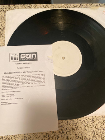 Inasin - Ying Yang / The Voice | Gain (GAIN022) - main