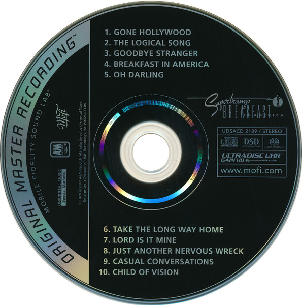 Supertramp - Breakfast In America | Mobile Fidelity Sound Lab (UDSACD 2189) - 3