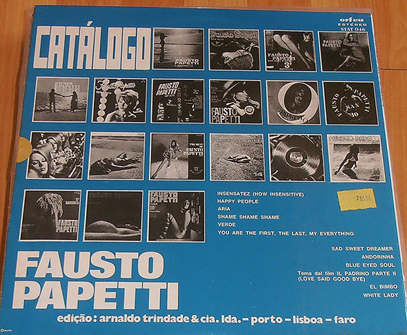 Fausto Papetti - 20a Raccolta | Orfeu (STAT-046) - 2 Fausto Papetti - 20a Raccolta | Orfeu (STAT-046) - 2