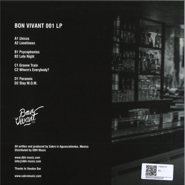 Sakro - Psychophonies | Bon Vivant Ltd. (BONVIVANT001LP) - 2 Sakro - Psychophonies | Bon Vivant Ltd. (BONVIVANT001LP) - 2