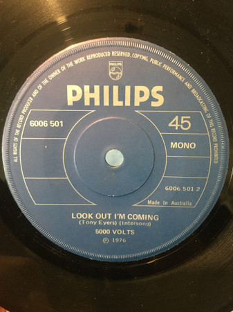 5000 Volts - Look Out I'm Coming | Philips (6006 501) - main